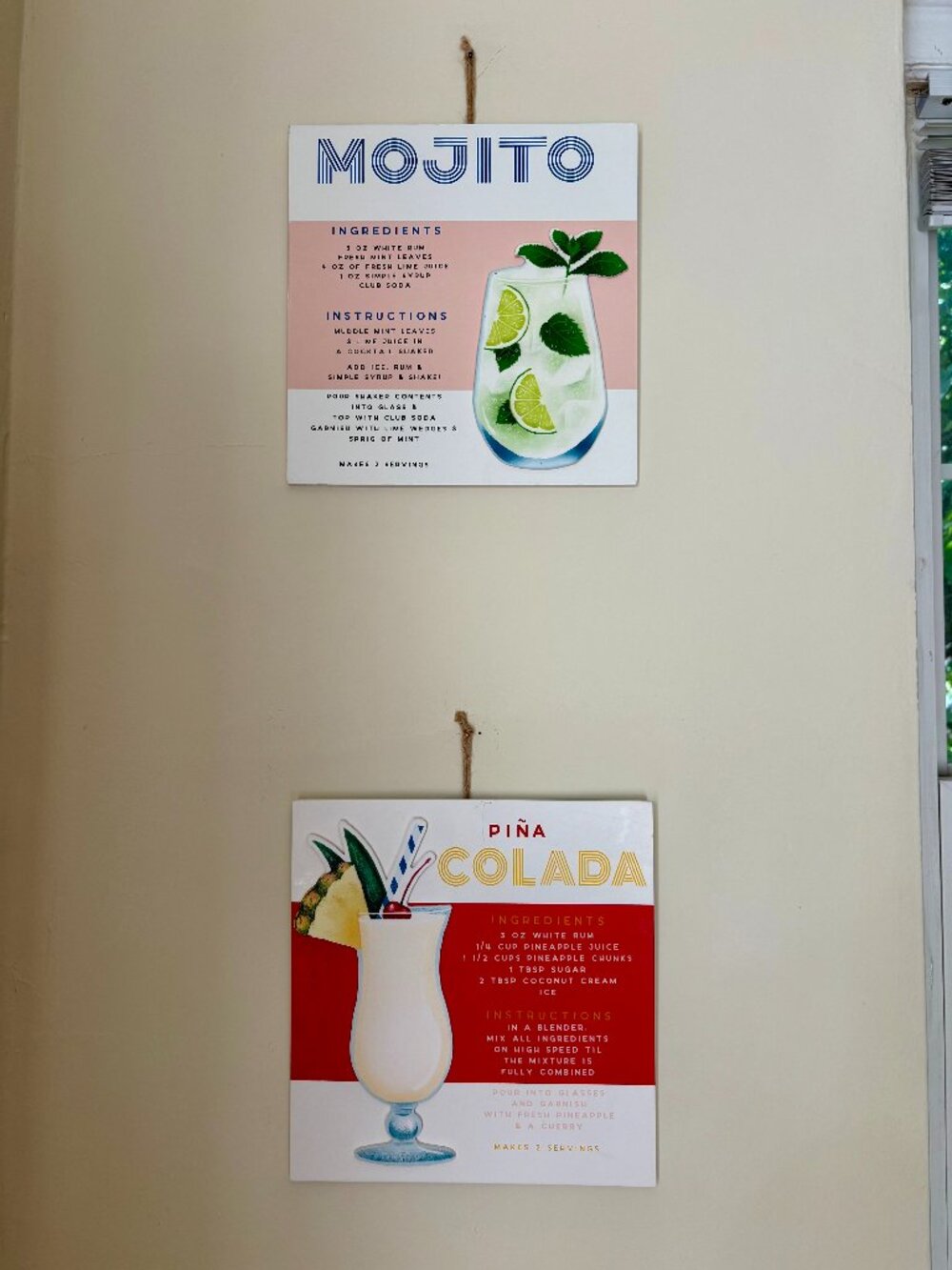 2 for $15 Wall Art! Vibrant and Fun Recipe Wall Art.